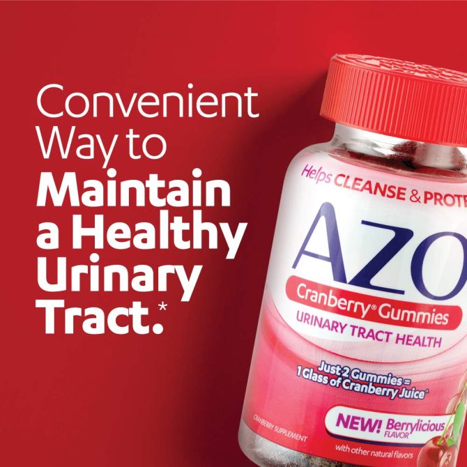 Azo Cranberry Gummies Urinary Tract Health